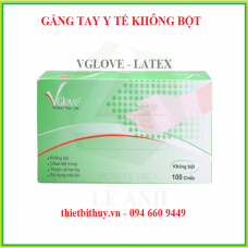 GĂNG TAY Y TẾ KHÔNG BỘT VGLOVE - LATEX