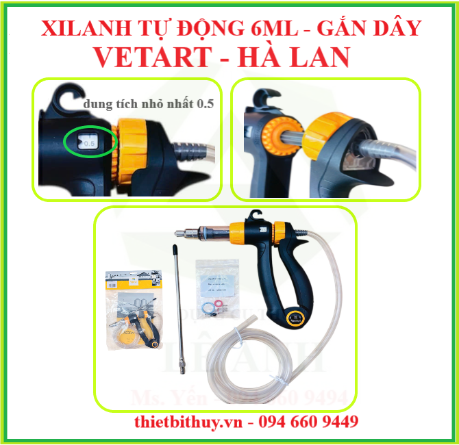 BƠM TIÊM TỰ ĐỘNG 6ML - ỐNG CHÍCH TỰ ĐỘNG VETART