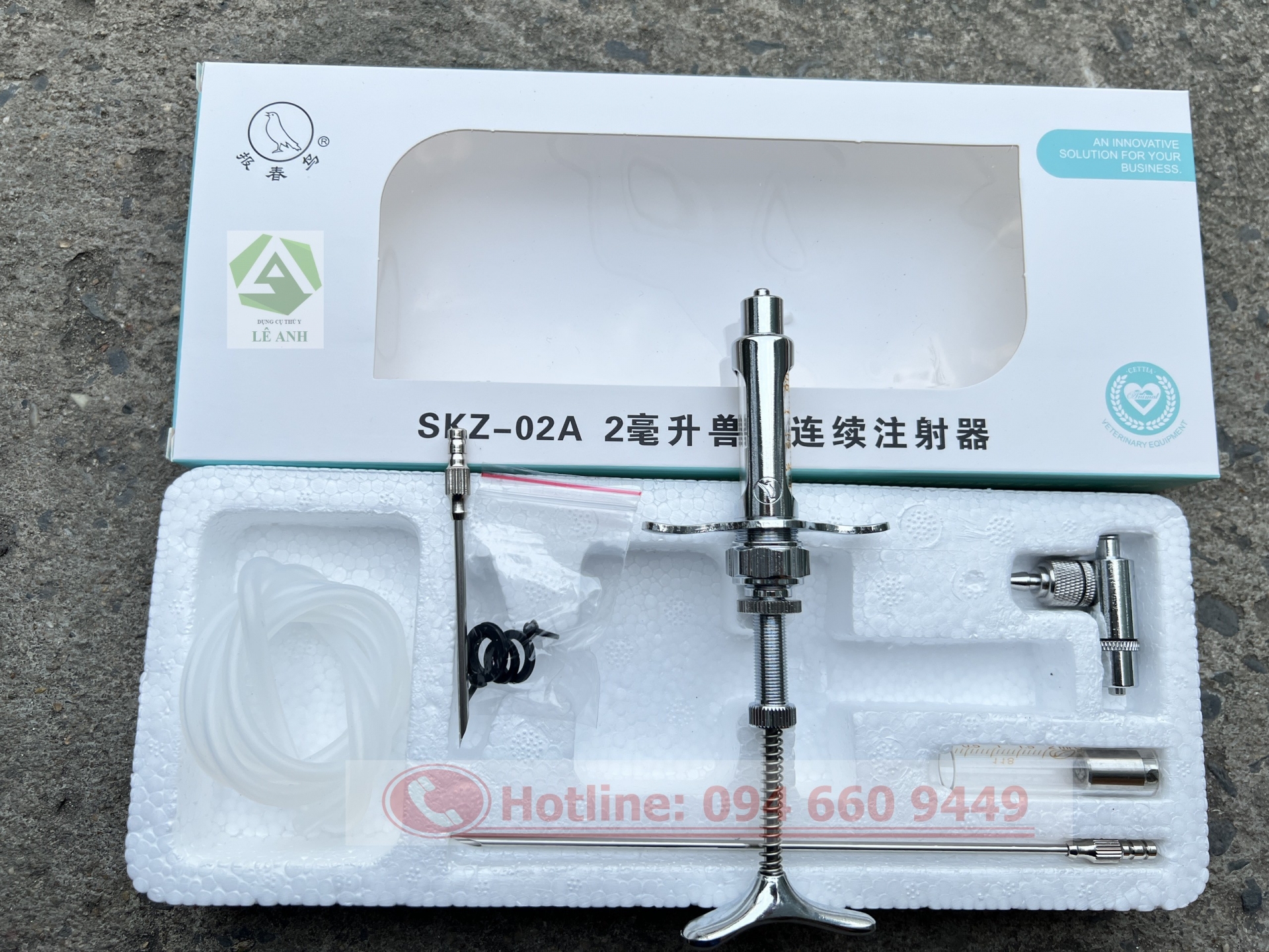 Xilanh tự động 2ml - Xilanh tự động giá rẻ - Thiết bị thú y Lê Anh
