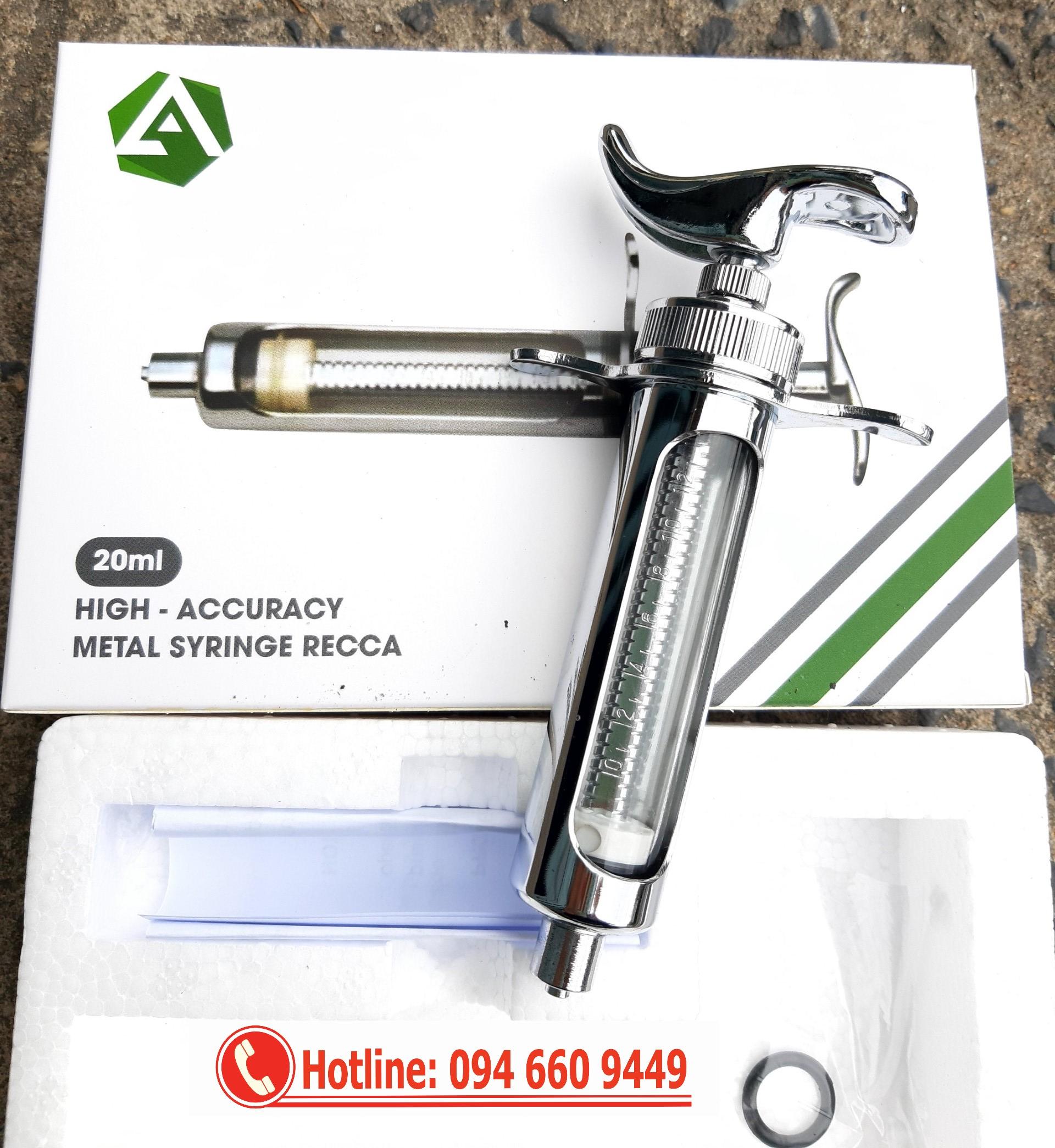 Xilanh inox 20ml cao cấp - Thiết bị thú y Lê Anh